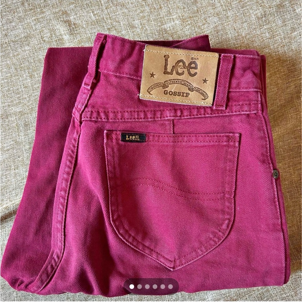 Vintage Lee Women's Burgundy Jeans